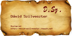 Dávid Szilveszter névjegykártya